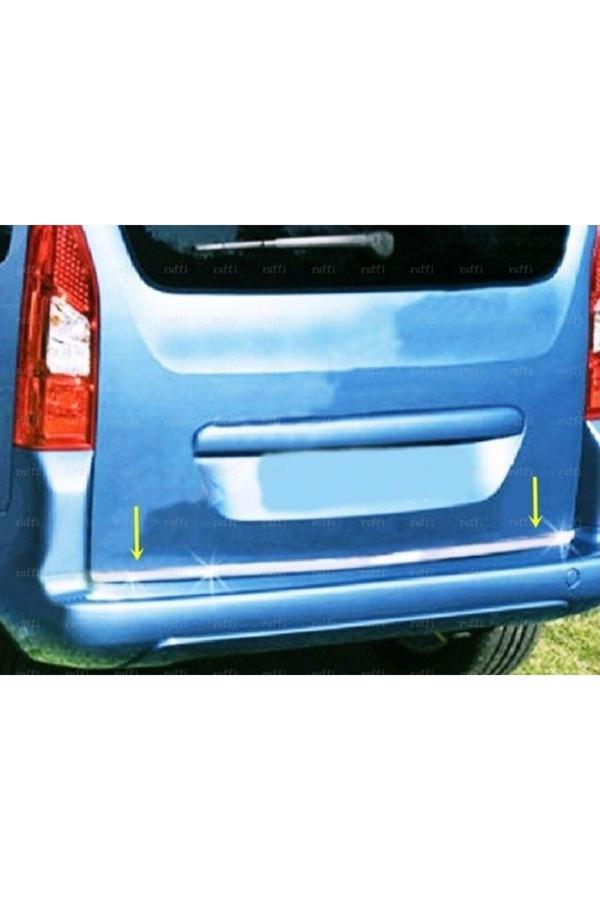 Citroen Berlingo Uyumlu Krom Bagaj Alt Çıtası 2008-2018 Paslanmaz Çelik - Image 1