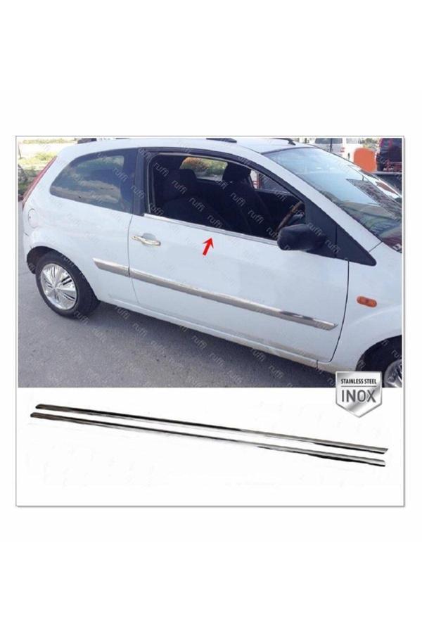 Ford Fiesta Krom Cam Çıtası 2 Prç. 2001-2008 P. Çelik (coupe) - Image 1