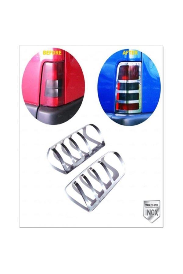 Citroen Berlingo Krom Stop Çerçeve 2 Parça 1996-2008 Paslanmaz Çelik - Image 1