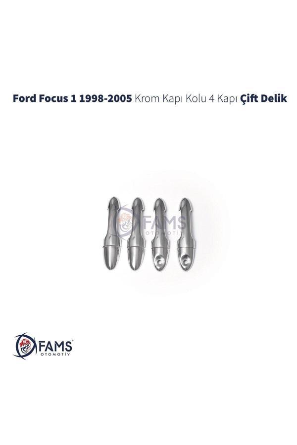 Ford Focus 1 Krom Kapı Kolu 4 Kapı 1998-2005 P.çelik (çift Delik) - Image 1