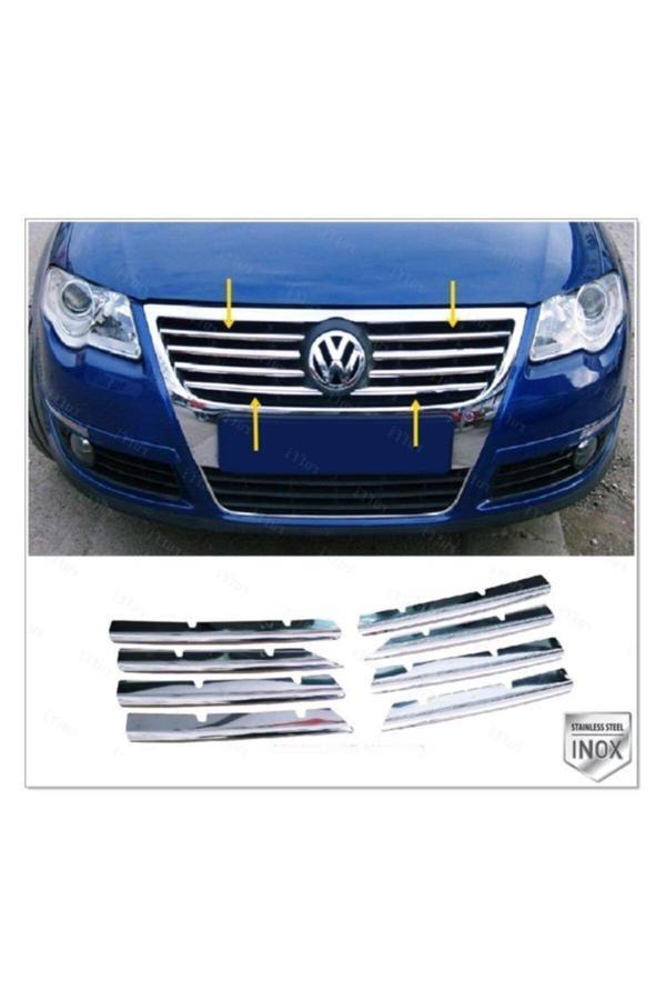 Vw Passat B6 Krom Ön Panjur 8 Prç. 2005-2011 Arası P. Çelik - Image 1