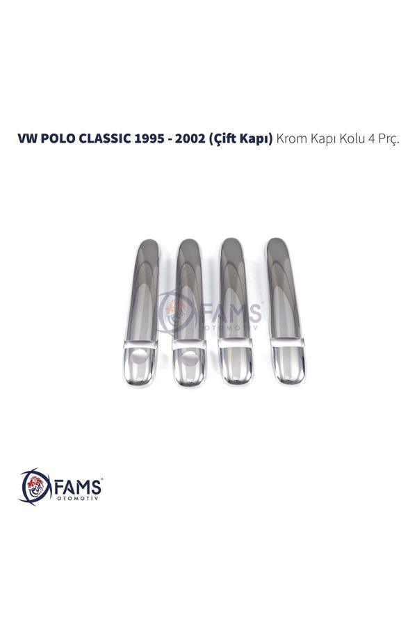Vw Polo Classic Krom Kapı Kolu 4 Kapı 1995-2002 Paslanmaz Çelik (ÇİFT DELİK) - Image 1