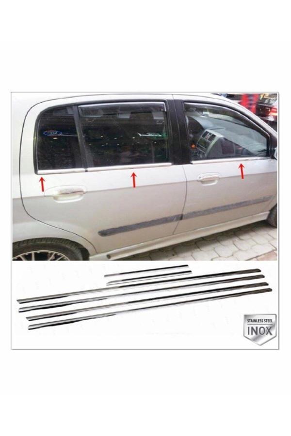 Hyundai Getz Krom Cam Çıtası 6 Prç. 2002 Üzeri P. Çelik - Image 1