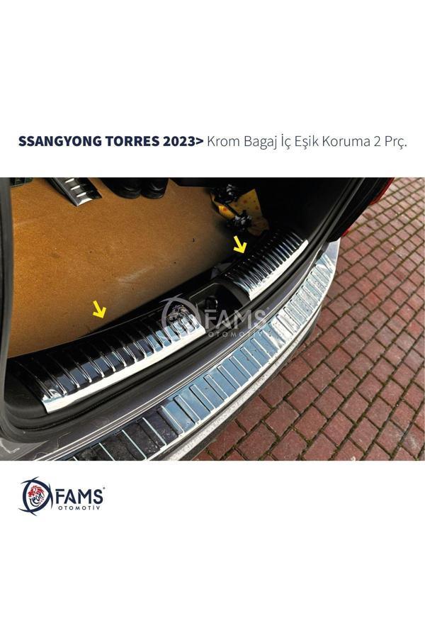 SSANGYONG TORRES 2023>  Bagaj İç Eşik Koruma 2 prç. P.Çelik - Image 1