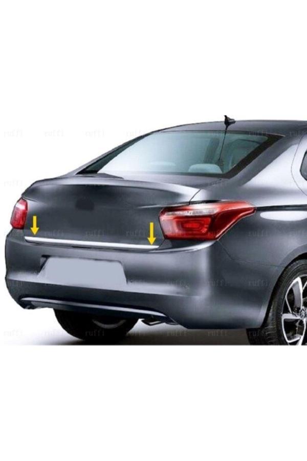 Citroen C-elysee Krom Bagaj Alt Çıtası 2012 Üzeri Paslanmaz Çelik - Image 1