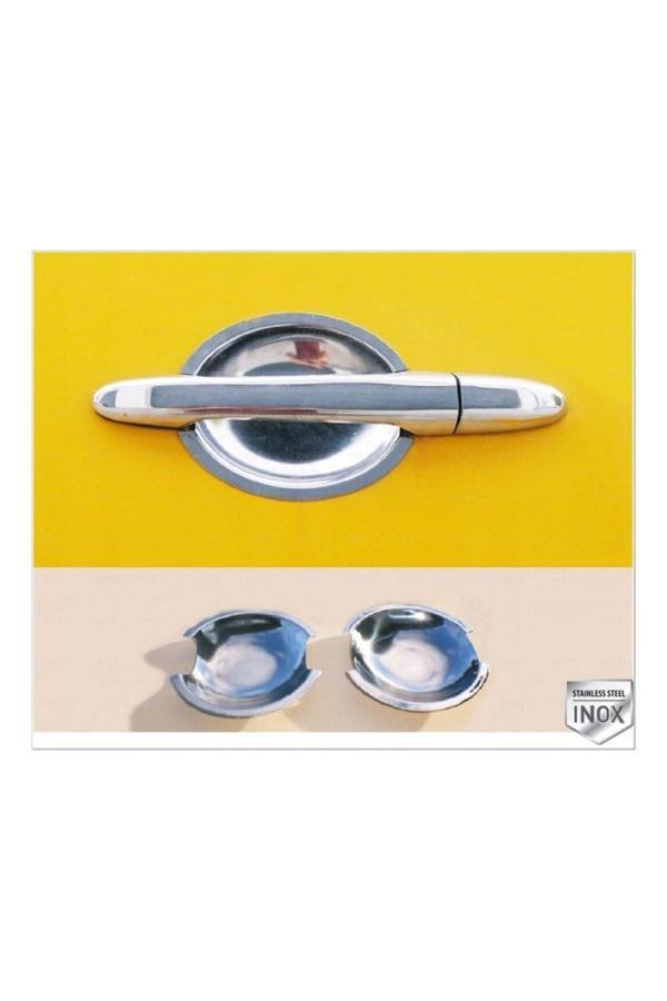 Vw Crafter Uyumlu Krom Dış Kapı Kolu Tası 2 Kapı 2006-2016 Arası Paslanmaz Çelik - Image 1