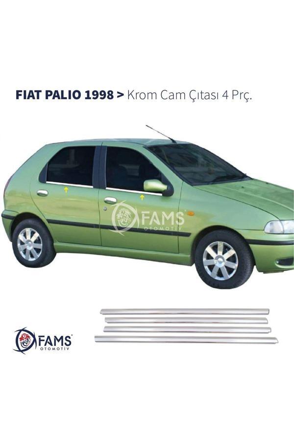 Fiat Palio Krom Cam Çıtası 4 Parça 1998 Ve Üzeri Paslanmaz Çelik - Image 1