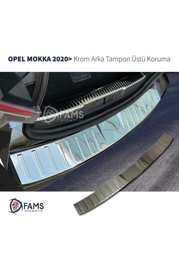 Opel Mokka Krom Arka Tampon Üstü Koruma 2020> Paslanmaz Çelik - Image 1