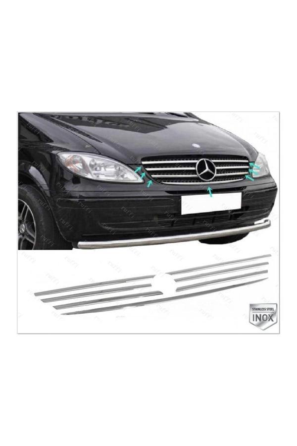 Mercedes Vito W639 Uyumlu  Krom Ön Panjur 7 Parça 2003-2010 Paslanmaz Çelik - Image 1