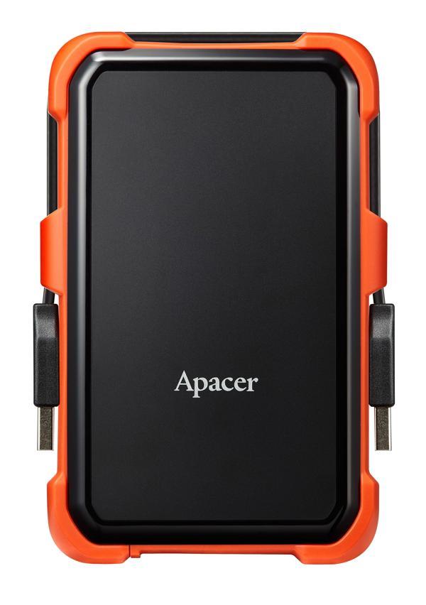 Apacer AC630 Siyah-Turuncu 2 TB Askeri Sınıf Darbeye Dayanıklı 2.5" USB 3.1 Taşınabilir Harddisk (AP2TBAC630T-1)  - Image 1