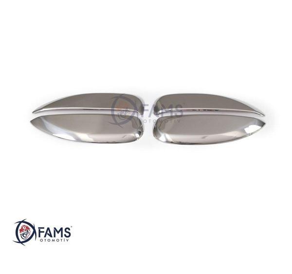 Renault Clio 4 Symbol Uyumlu Krom Kapı Kolu 4 Kapı 2012-2019 Arası Paslanmaz Çelik - Image 1