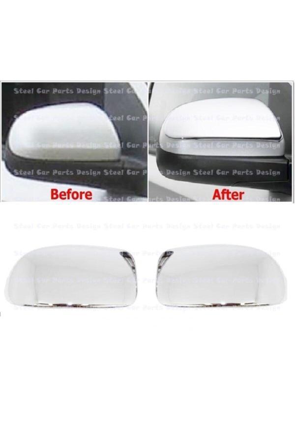Chevrolet Aveo Sedan Krom Ayna Kapağı 2 Prç 2005-2011 P.çelik - Image 1