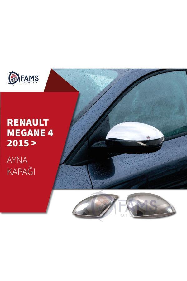 Renault Megane 4 Krom Ayna Kapağı 2 Parça 2015 Ve Üzeri Paslanmaz Çelik - Image 1
