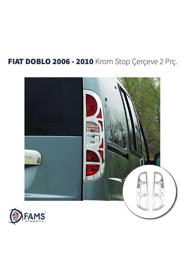 Fiat Doblo Krom Stop Çerçeve 2 Parça 2006-2010 Paslanmaz Çelik - Image 1