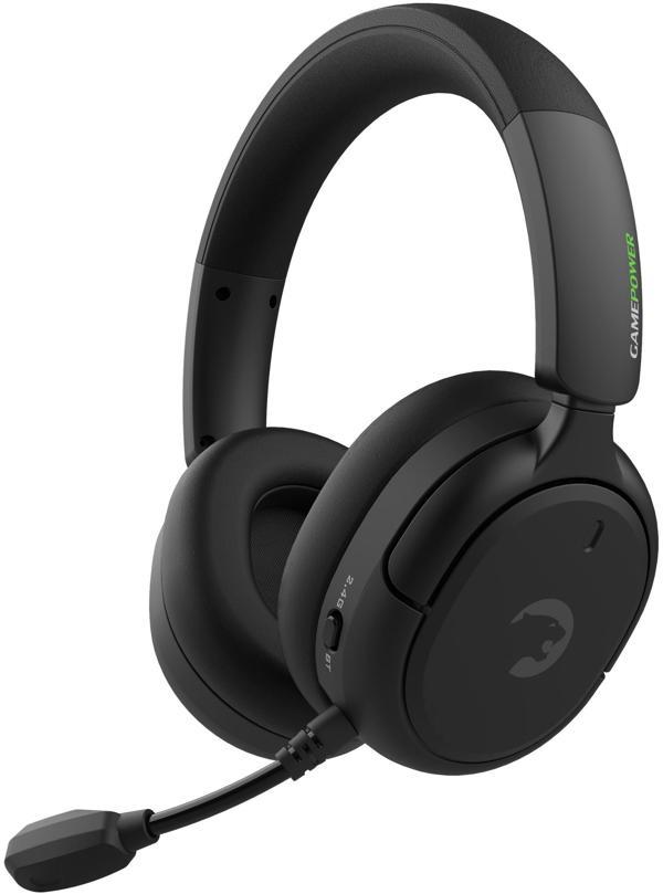 GamePower Aero Ultra Siyah Triple Mode (Kablosuz/Bluetooth/2.4G) Gaming (Oyuncu) Kulaklık - Image 1