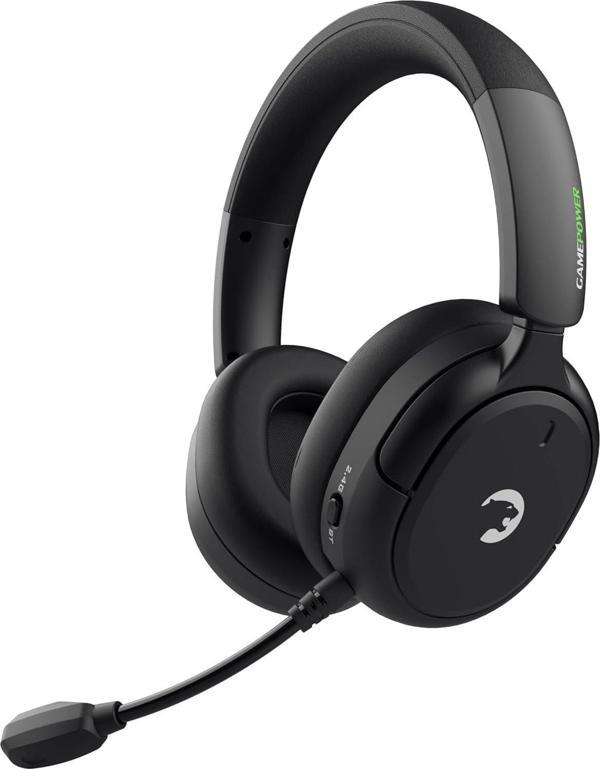 GamePower Aero Ultra Siyah Triple Mode (Kablosuz/Bluetooth/2.4G) Gaming (Oyuncu) Kulaklık - Image 1