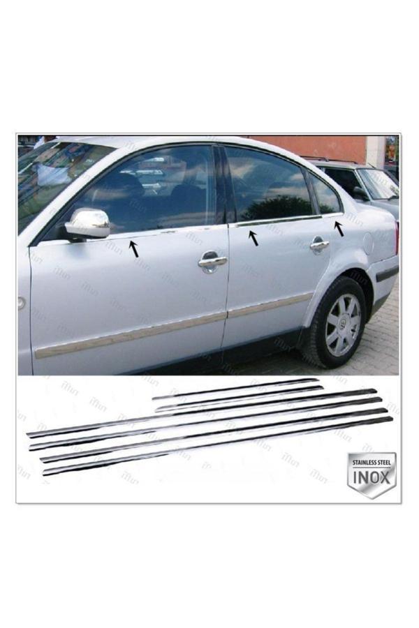 Vw Passat B5 Krom Cam Çıtası 6 Prç. 1996-2005 Arası P. Çelik - Image 1