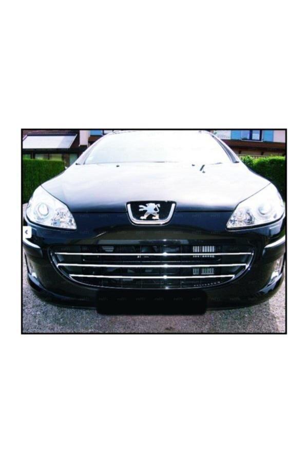 Peugeot 407 Krom Ön Panjur 3 Prç. 2004 Üzeri Paslanmaz Çelik - Image 1