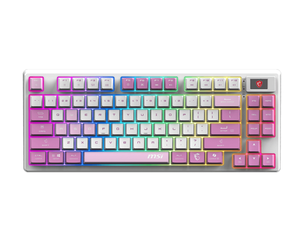 MSI FORGE GK600 TKL WIRELESS VIOLET TR RGB Mekanik Gaming (Oyuncu) Klavye - Image 1