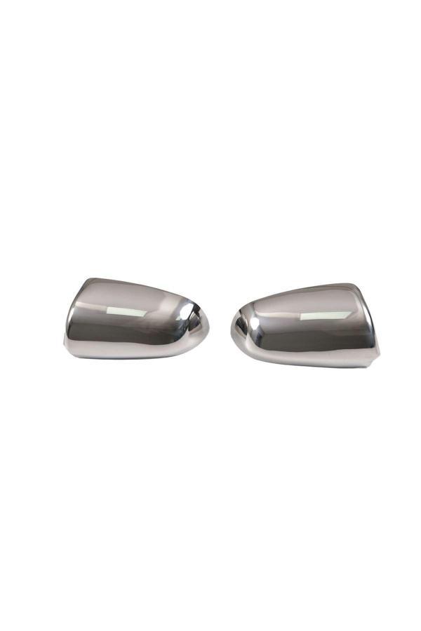 Audi A6 Krom Ayna Kapağı 2 Parça 2004-2008 Arası Paslanmaz Çelik - Image 1