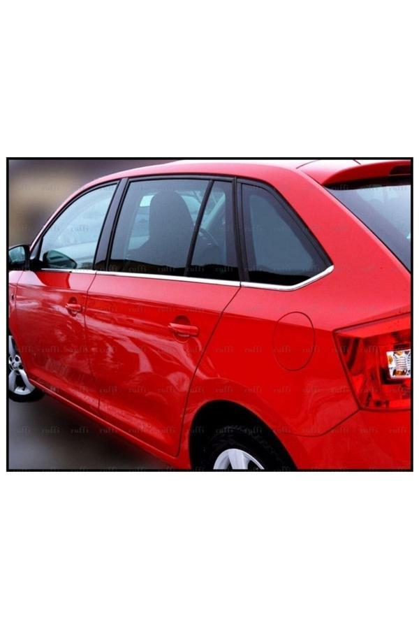 Skoda Rapid Spaceback Krom Cam Çıtası 8 Prç. 2013 Ve Üzeri Paslanmaz Çelik - Image 1