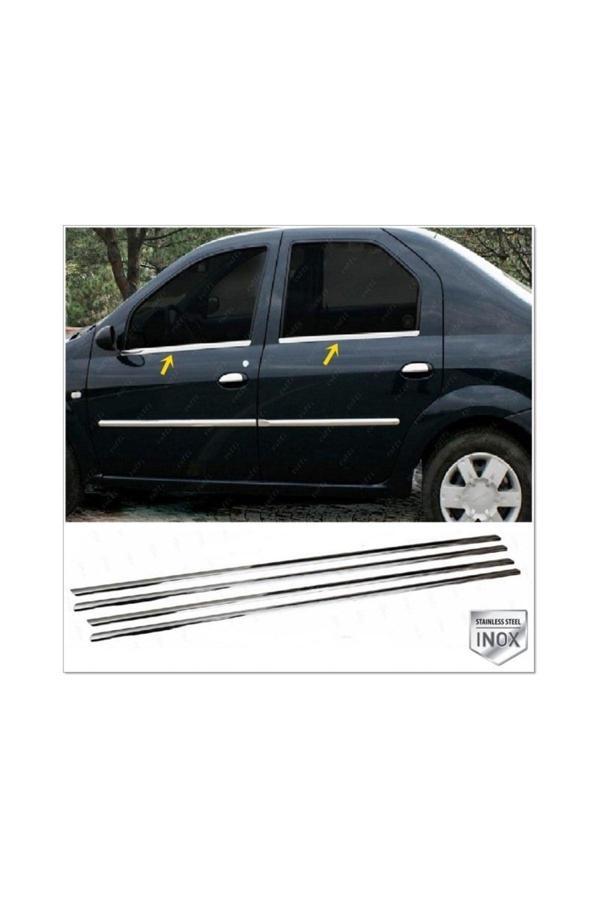 Dacia Lodgy Krom Cam Çıtası 4 Prç. 2012 Üzeri P. Çelik Uyumlu - Image 1