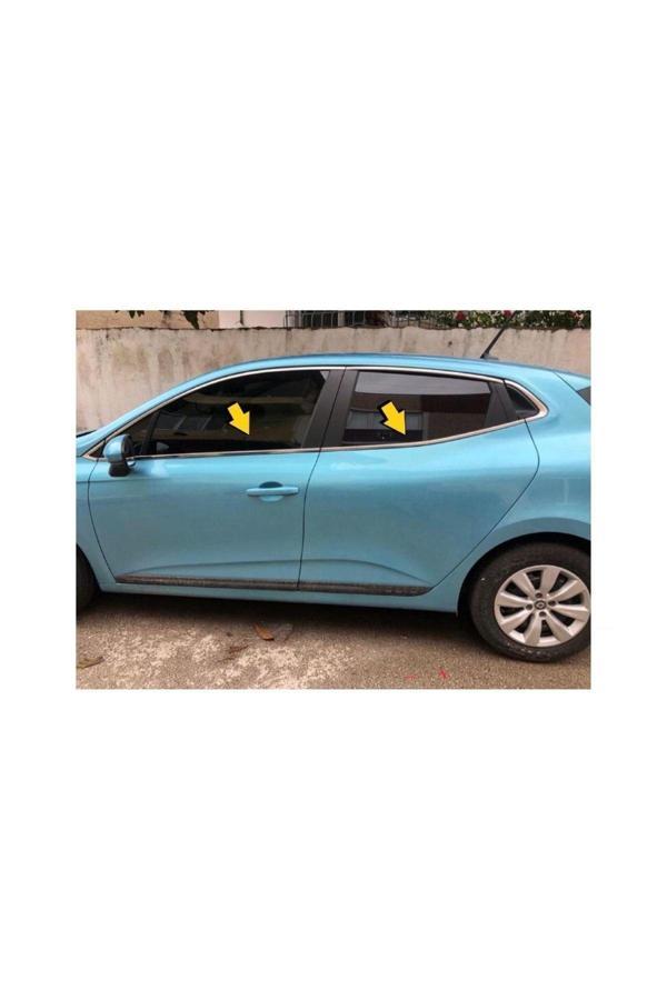 Renault Clio 5 Krom Cam Çerçevesi 12 Parça 2020 Ve Üzeri Paslanmaz Çelik (HB) - Image 1