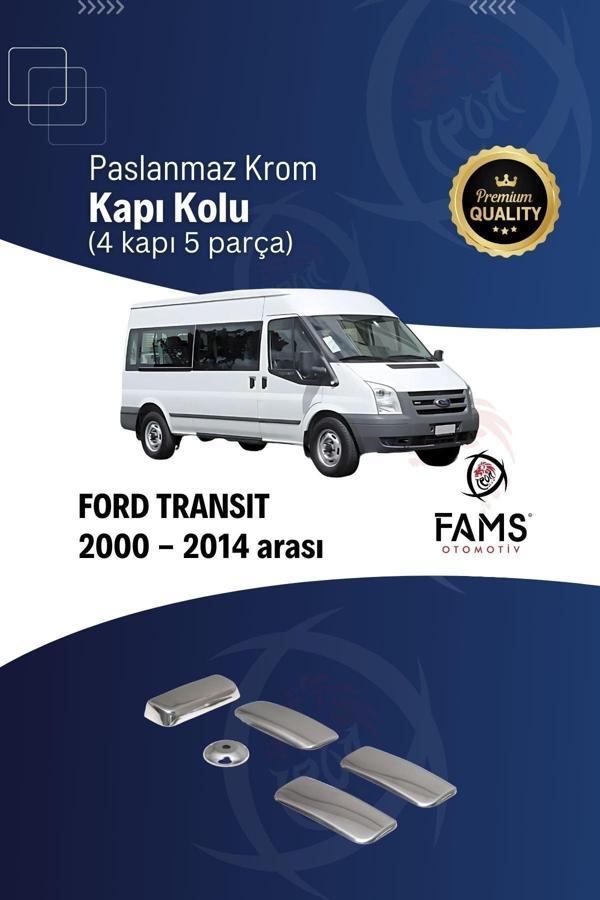 Ford Transit Krom Kapı Kolu 4 Kapı 5 Prç. 2000-2014 Arası P. Çelik - Image 1