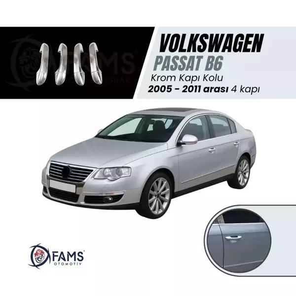 Vw Passat B6 Krom Kapı Kolu 4 Kapı 2005-2011 Arası P. Çelik - Image 1