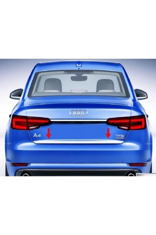 Audi A4 Krom Bagaj Alt Çıtası 2015 Üzeri Paslanmaz Çelik Uyumlu - Image 1