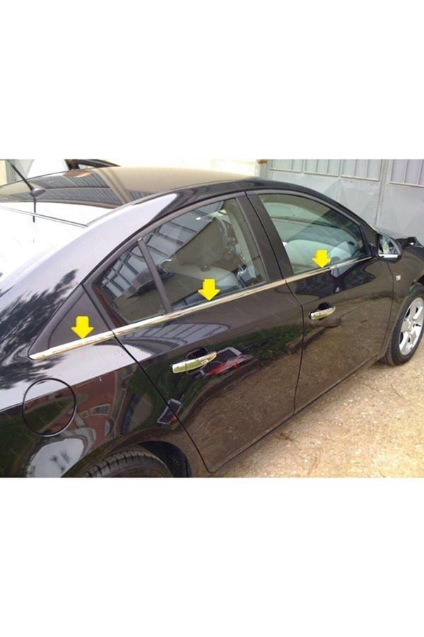 Chevrolet Cruze Sedan Krom Cam Çıtası 6 Parça 2009 Ve Üzeri Paslanmaz Çelik - Image 1
