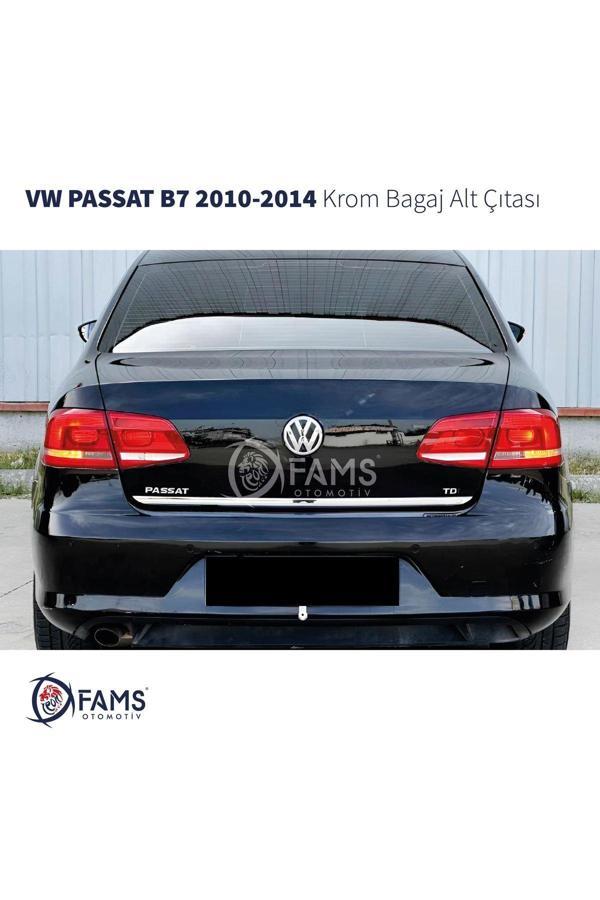 Vw Passat B7 Krom Bagaj Alt Çıtası 2010-2014 Arası Uyumlu Paslanmaz Çelik - Image 1