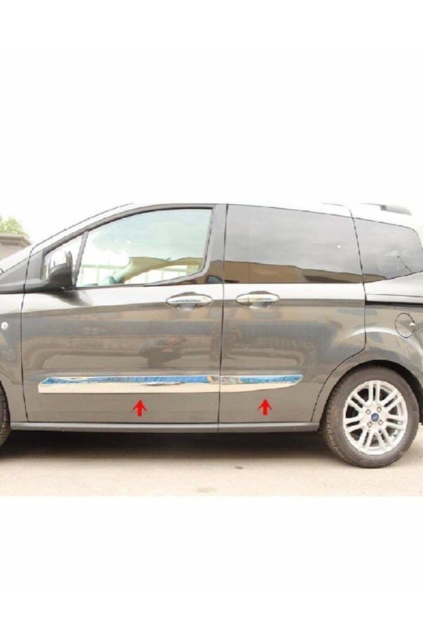 Ford Tourneo Courier Krom Yan Kapı Çıtası 4 Prç. 2014-2023 P.çelik - Image 1