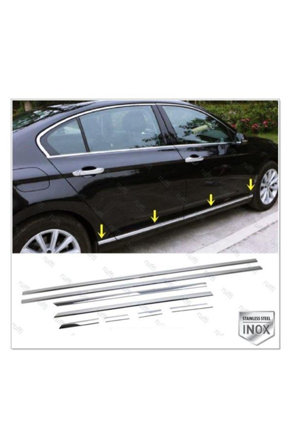 Vw Passat B8 Krom Yan Kapı Çıtası 8 Prç. 2014-2019 Arası P.çelik - Image 1