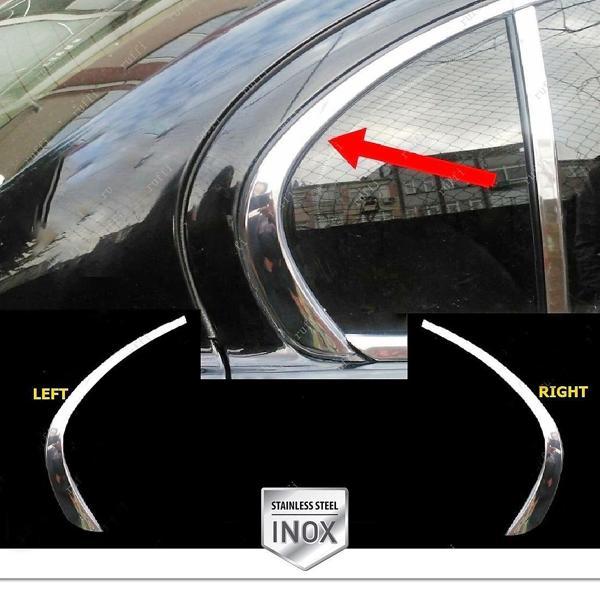 Jaguar X-TYPE Arka Cam Köşe Çıtası 2 parça. Paslanmaz çelik - Image 1