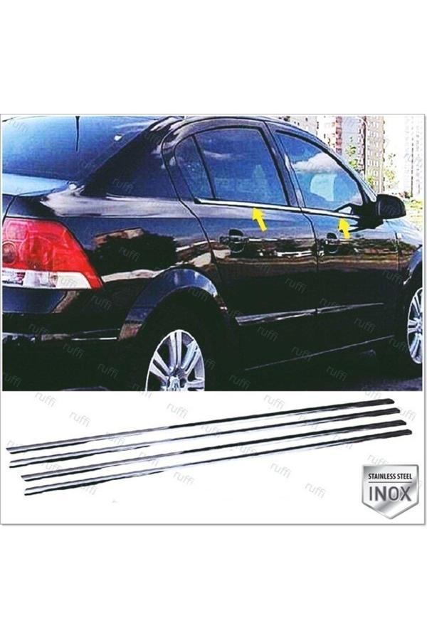 Opel Astra H Krom Cam Çıtası 4 Prç 2004-2010 Arası P.çelik Sedan Uyumlu - Image 1