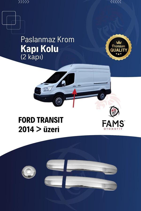 Ford Transit Krom Kapı Kolu 2 Kapı 5 Parça 2014 Üzeri P. Çelik - Image 1
