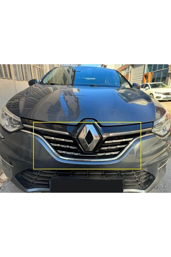 Renault Megane 4 Krom Ön Panjur 5 Parça 2021 Ve Üzeri Paslanmaz Çelik - Image 1