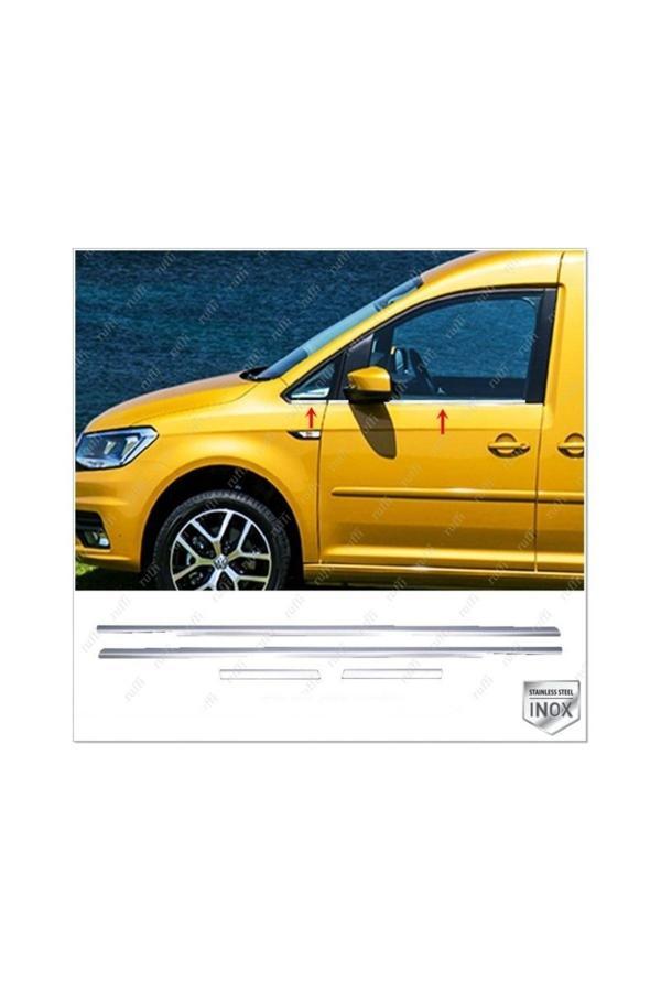 Vw Caddy Krom Cam Çıtası 4 Prç. 2015 Ve Üzeri Paslanmaz Çelik - Image 1