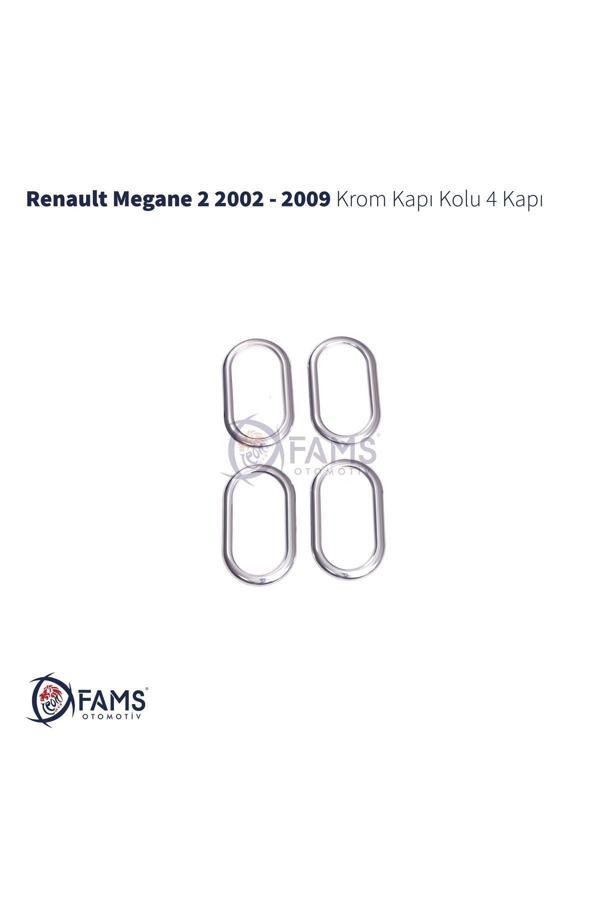 Renault Megane 2 Krom Iç Kapı Kolu Çerçeve 4 Kapı 2002 - 2009 P.çelik - Image 1