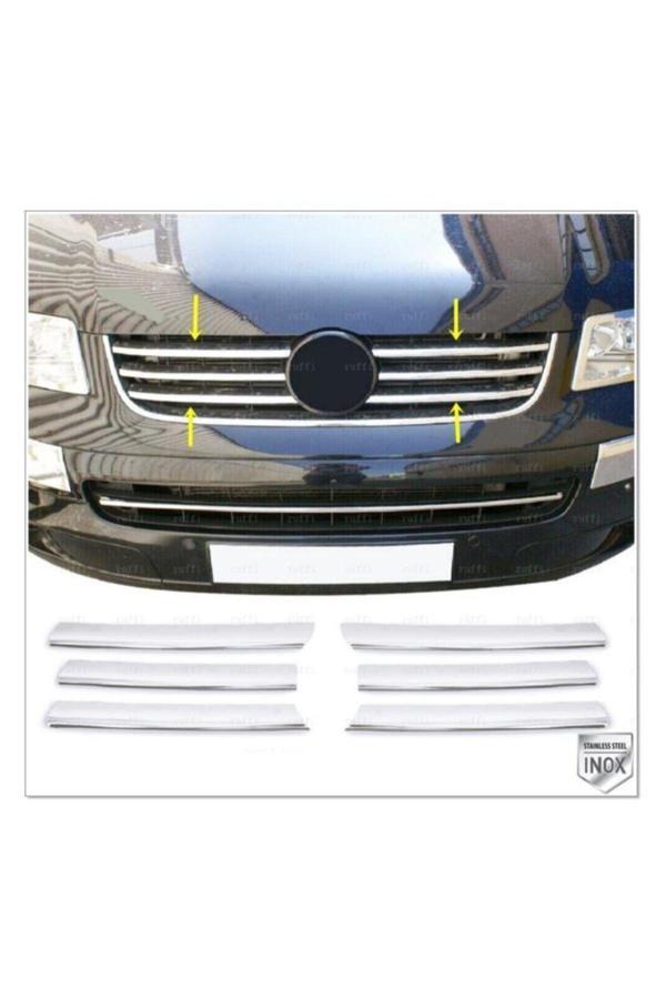 Vw T5 Caravelle Krom Ön Panjur 6 Prç. 2003-2010 P. Çelik - Image 1