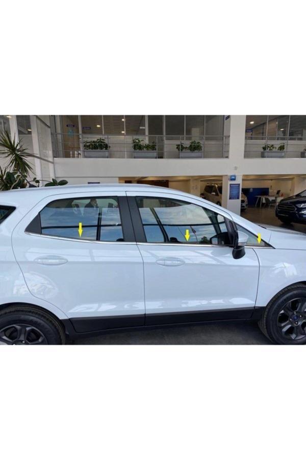 Ford Ecosport Krom Cam Çıtası 6 Parça 2017 Ve Üzeri Paslanmaz Çelik - Image 1