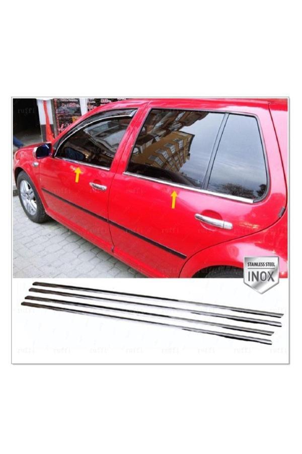Vw Golf 4 Krom Cam Çıtası 4 Prç. 1998-2004 P. Çelik - Image 1