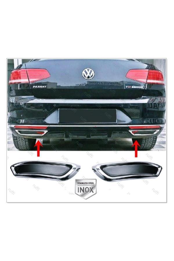 Vw Passat B8 Krom Egzoz Görünümlü Difüzör 2015-2019 P.çelik - Image 1