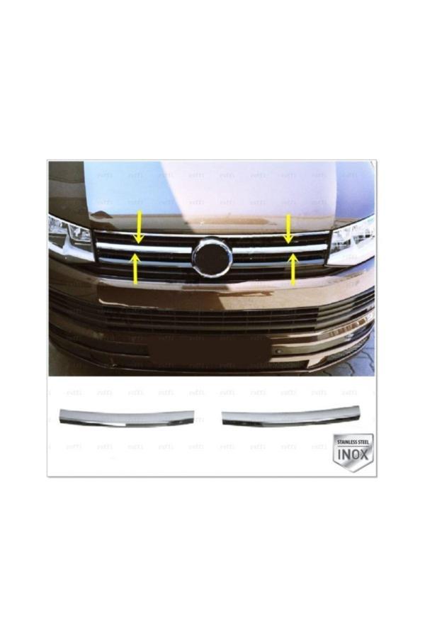 Vw T6 Transporter Krom Ön Panjur 2 Parça 2015 Ve Üzeri Paslanmaz Çelik Highline - Image 1