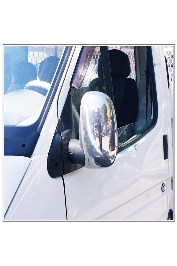 Ford Transit Krom Ayna Kapağı 2 Parça 1991-2000 Paslanmaz Çelik - Image 1