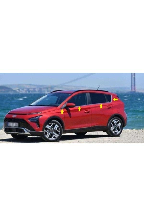 Hyundai Bayon Krom Cam Çıtası 8 Parça 2021 Ve Üzeri Paslanmaz Çelik - Image 1