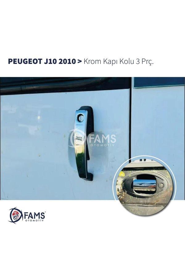 Peugeot J10 Krom Kapı Kolu 3 Parça 2010> Paslanmaz Çelik - Image 1