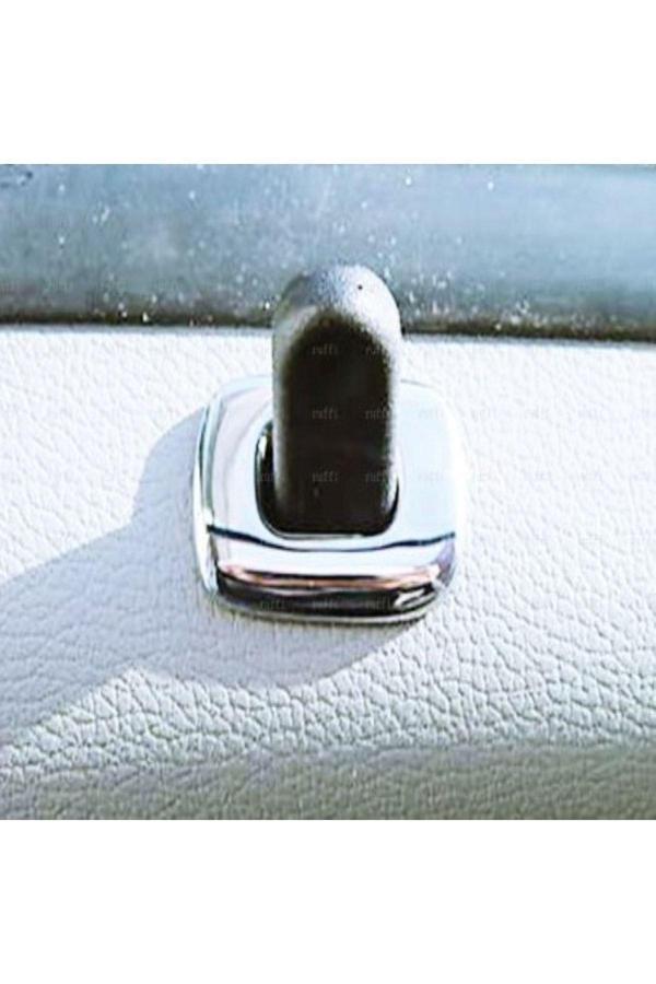 Dacia Sandero Krom iç Kilit Buton Çerçeve 4 Parça 2006-2012 Paslanmaz Çelik Uyumlu - Image 1