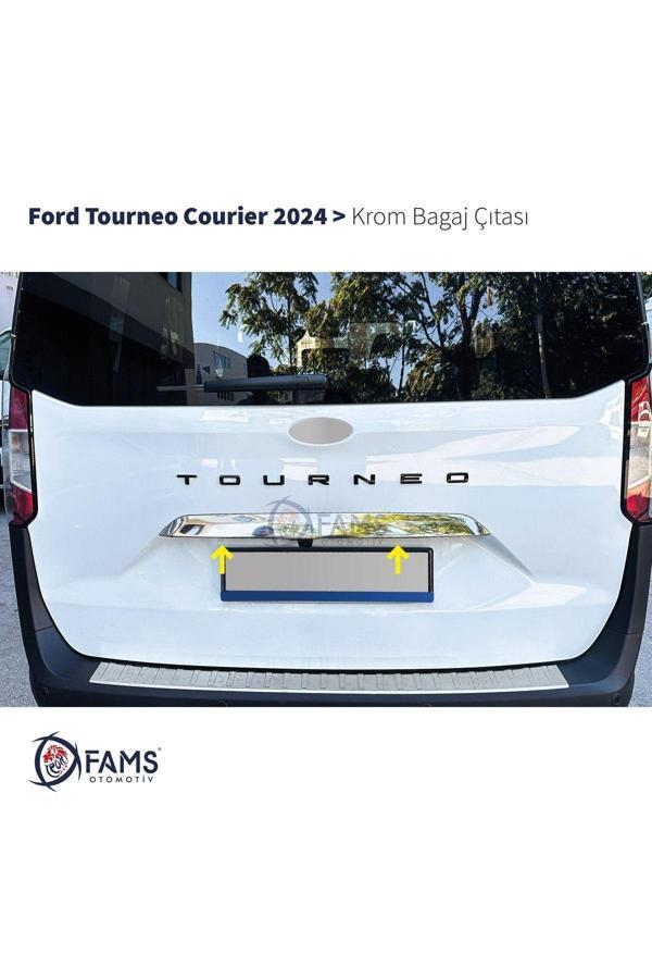 Ford Tourneo Courier Krom Bagaj Çıtası 2024 Üzeri Paslanmaz Çelik - Image 1